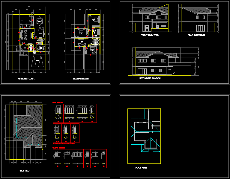House - 2 Storey DWG Plan for AutoCAD • Designs CAD
