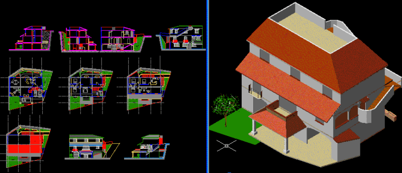 House – Arroyo – Mexico DWG Section for AutoCAD