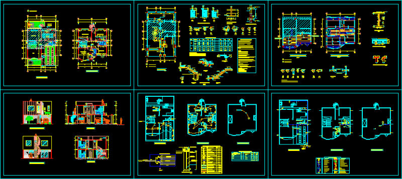 House – Duplex DWG Section for AutoCAD