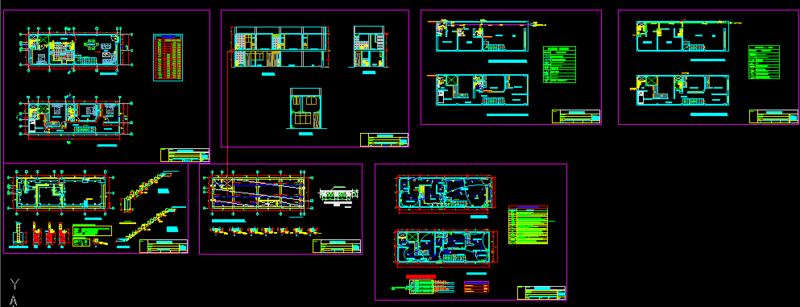House – Four Bedrooms DWG Section for AutoCAD