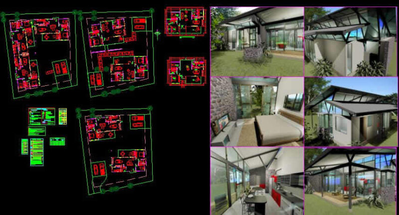 House – Loft DWG Full Project for AutoCAD