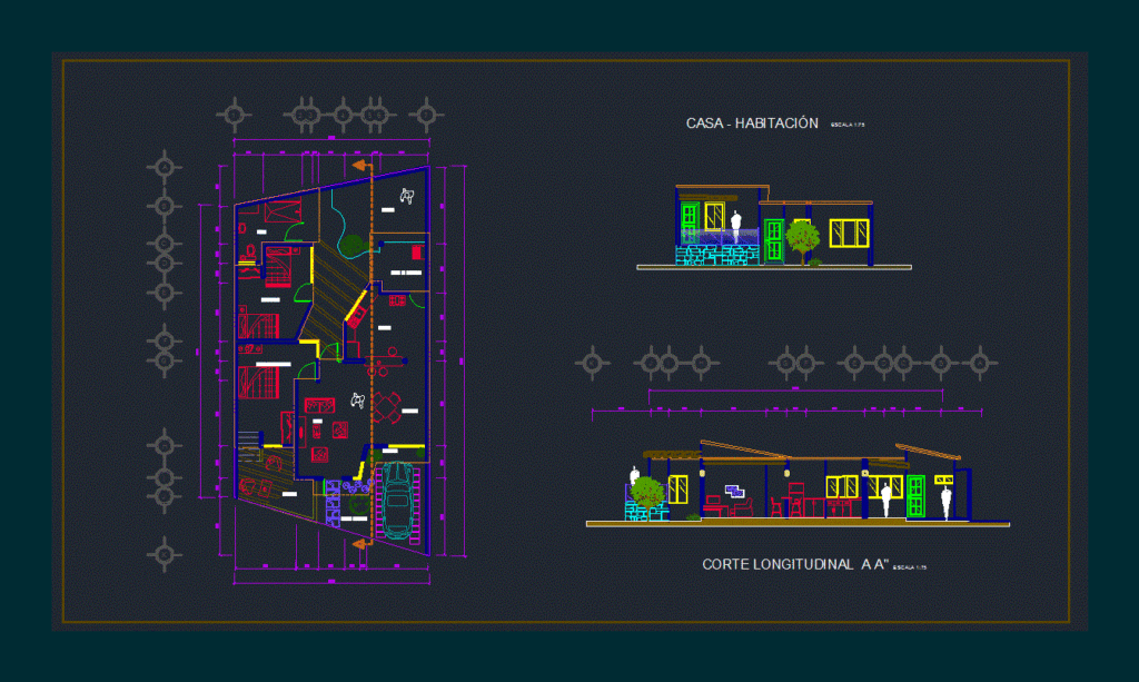 House – Room DWG Block for AutoCAD