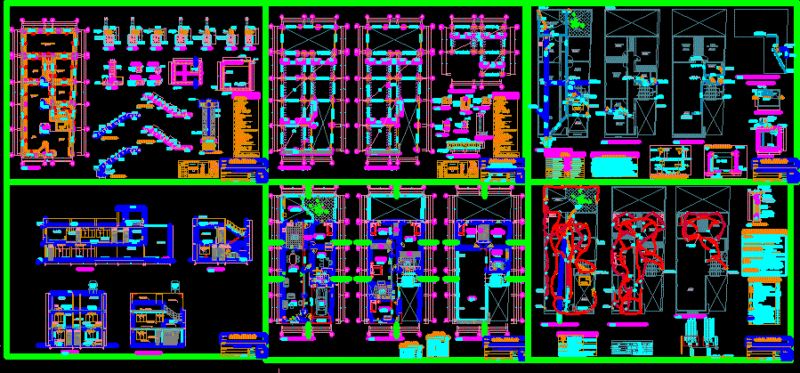 House – Two Floors DWG Detail for AutoCAD
