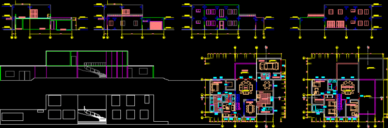 House -Condos DWG Section for AutoCAD
