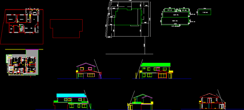 House Amplification DWG Block for AutoCAD