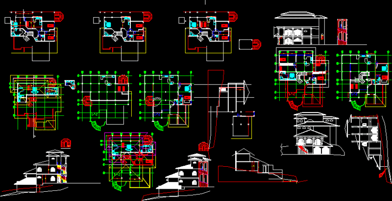 House At The Beach DWG Section for AutoCAD