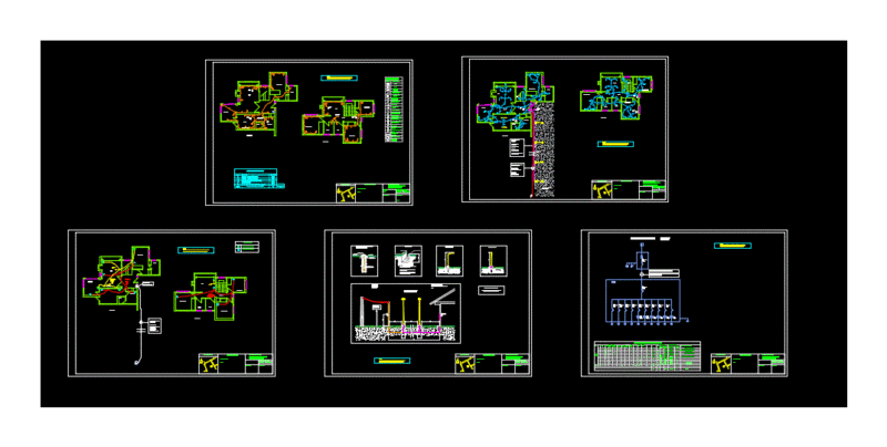 House Bedroom 2 Levels DWG Section for AutoCAD