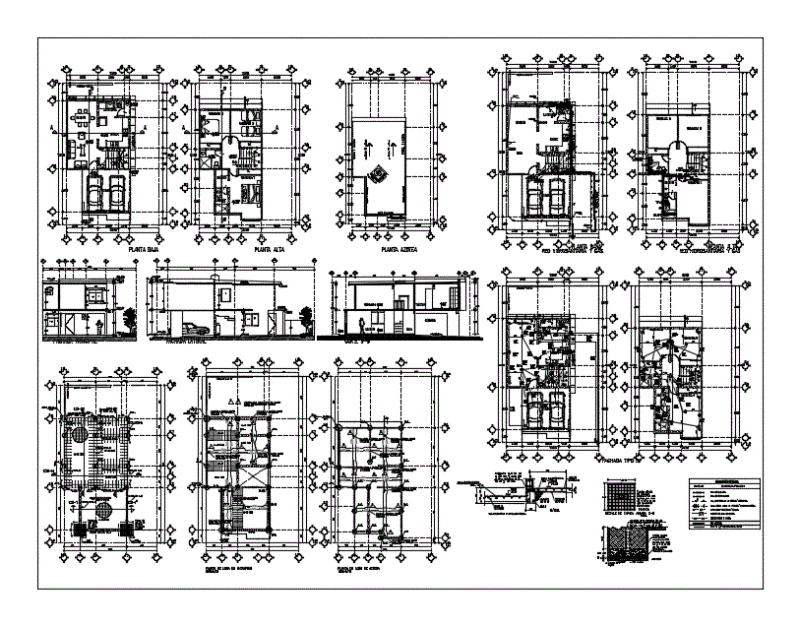 House Bedroom Split Level DWG Block for AutoCAD