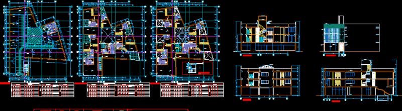 House Commerce DWG Section for AutoCAD