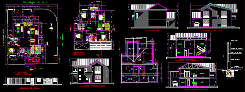 House Complete Project DWG Full Project for AutoCAD