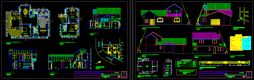 House Design DWG Block for AutoCAD