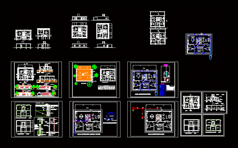 House DWG Block for AutoCAD