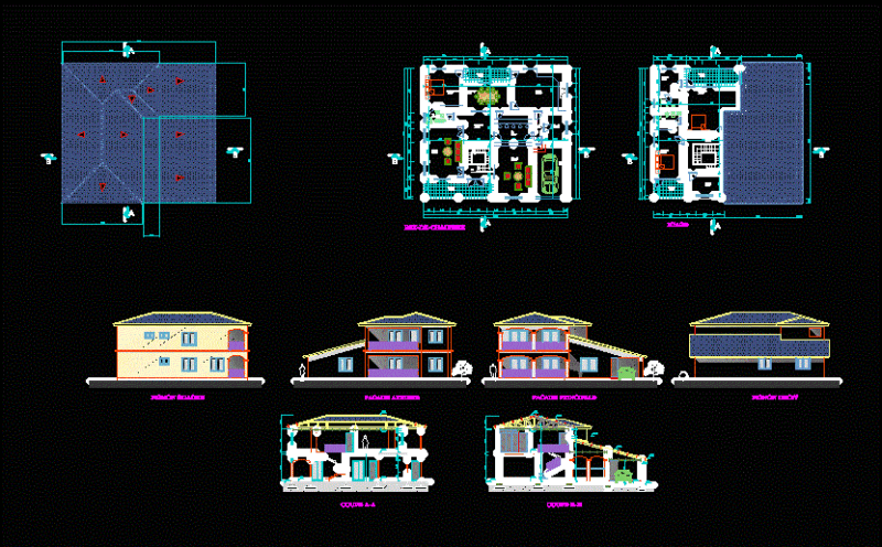 House DWG Block for AutoCAD
