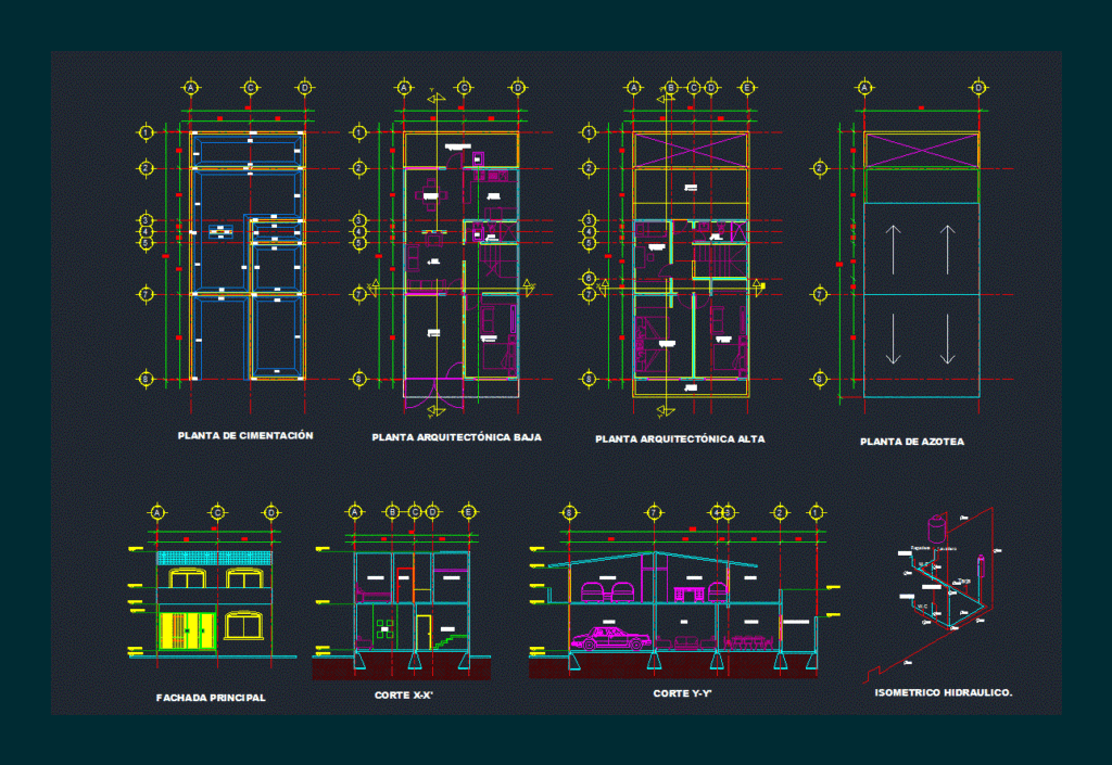 House DWG Block for AutoCAD
