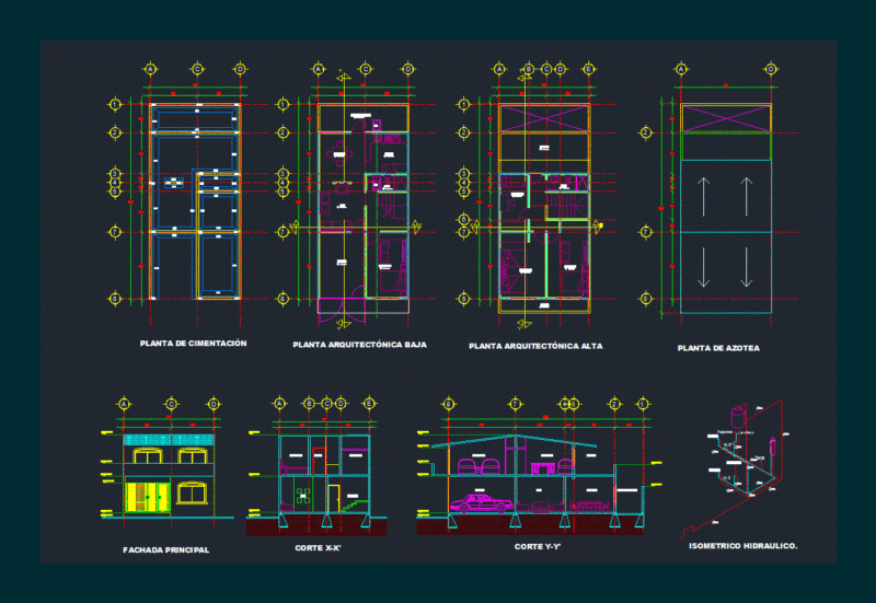 House DWG Block for AutoCAD