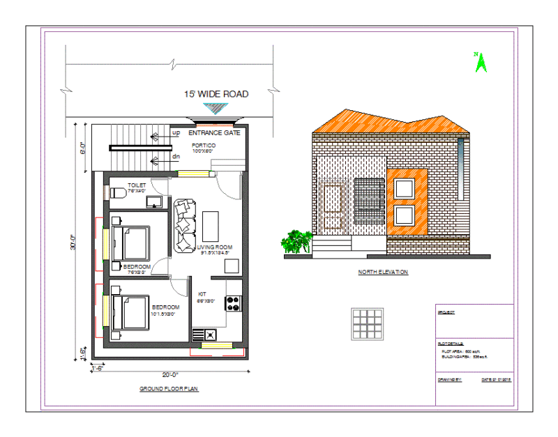House DWG Block for AutoCAD