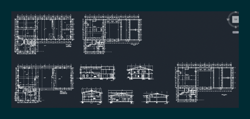 House DWG Block for AutoCAD