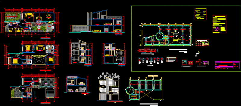 House DWG Block for AutoCAD