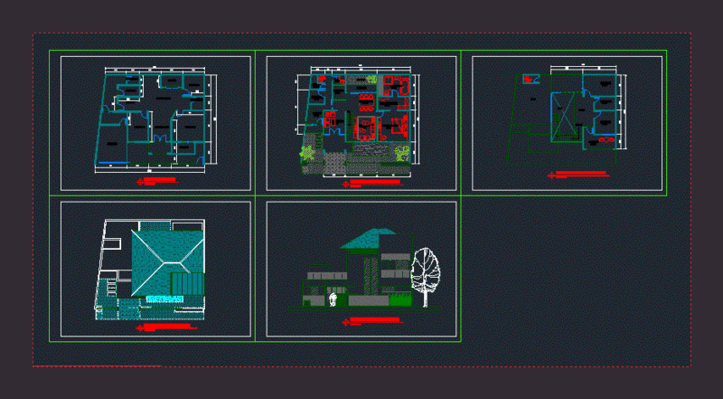 House DWG Block for AutoCAD