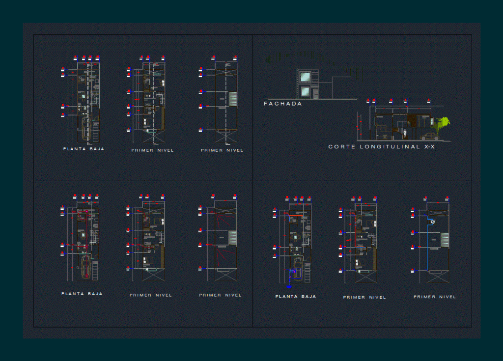 House DWG Block for AutoCAD