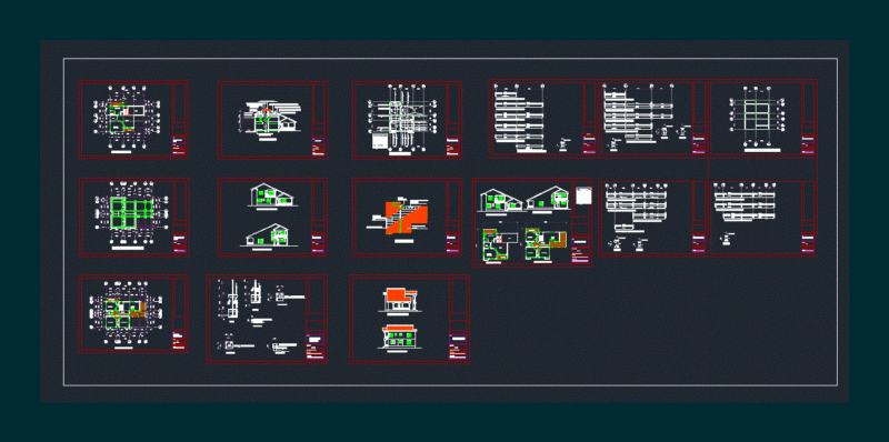 House DWG Block for AutoCAD