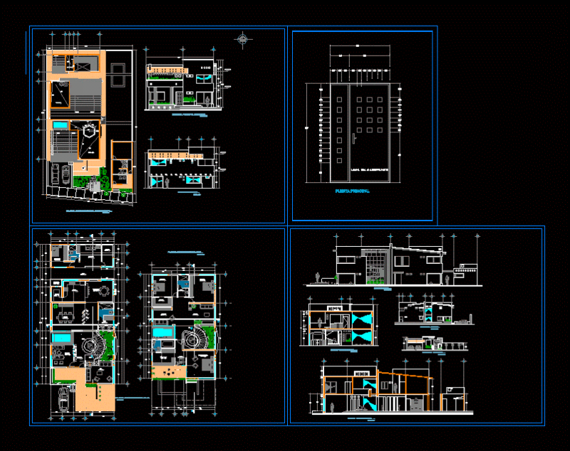 House DWG Block for AutoCAD
