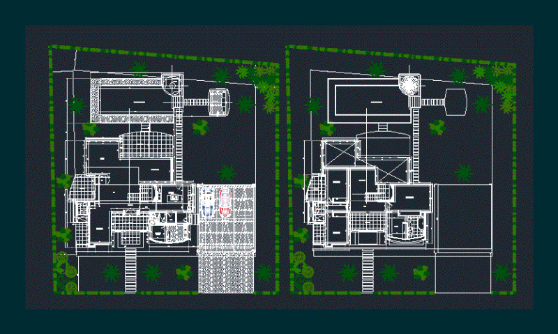 House DWG Block for AutoCAD