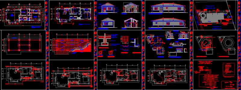 House DWG Detail for AutoCAD