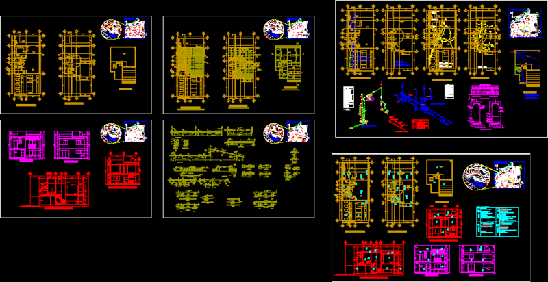 House DWG Detail for AutoCAD