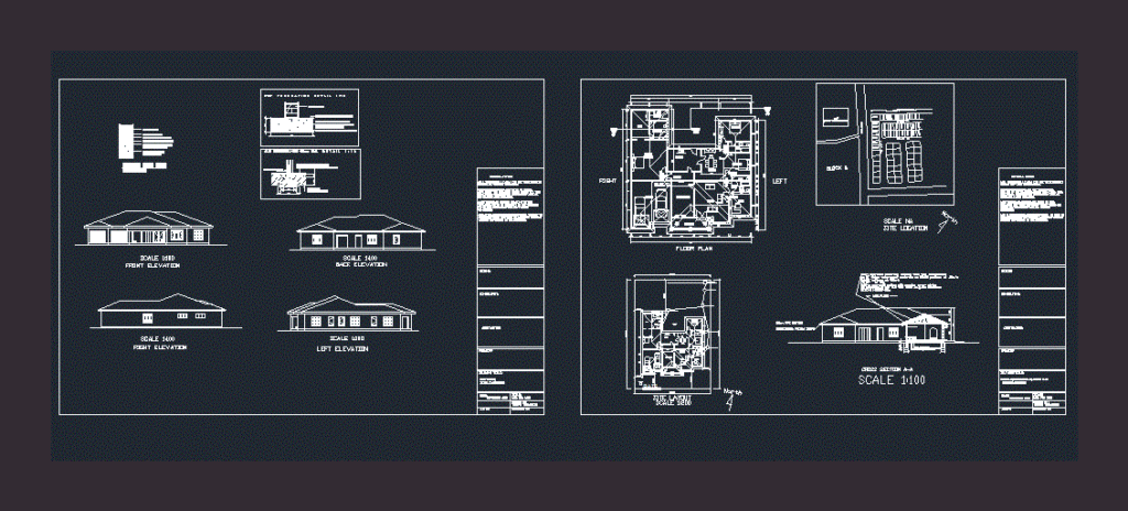 House DWG Detail for AutoCAD