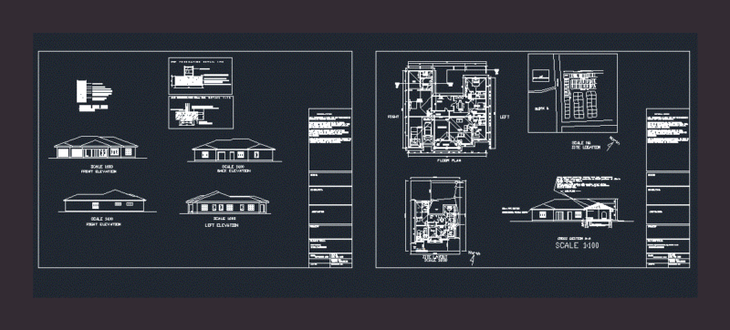 House DWG Detail for AutoCAD