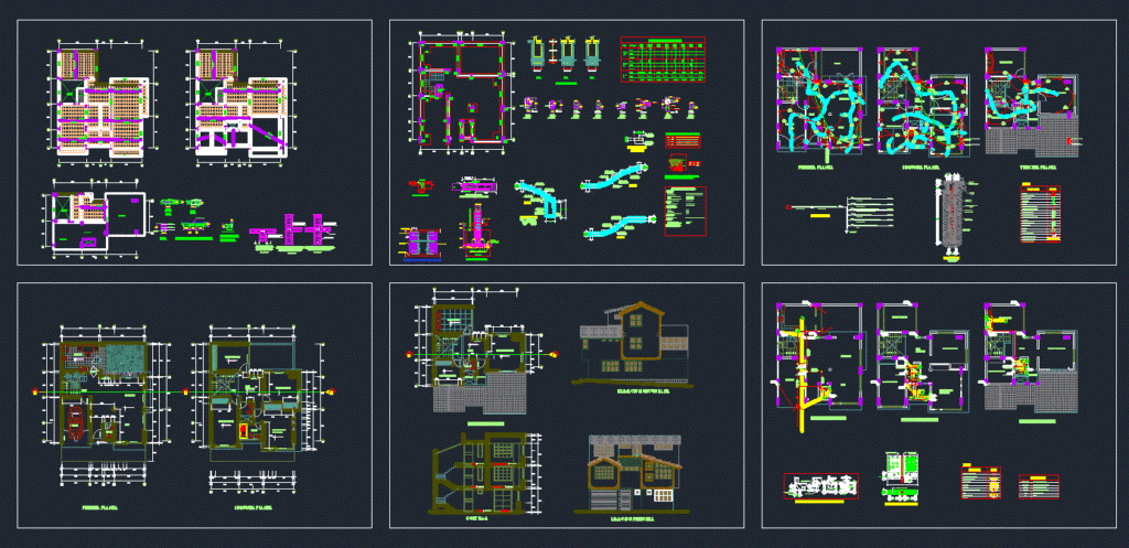 House DWG Full Project for AutoCAD