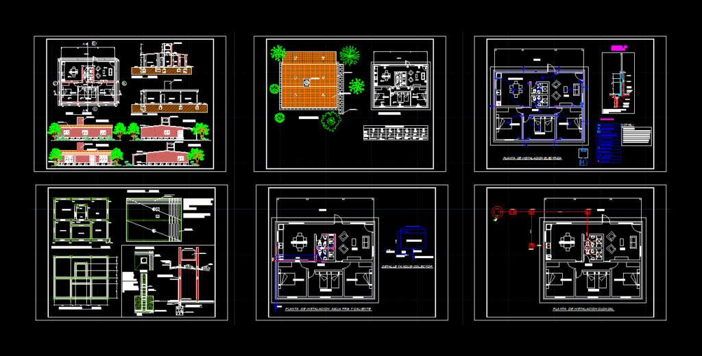House DWG Full Project for AutoCAD