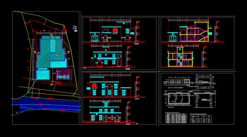 House DWG Plan for AutoCAD