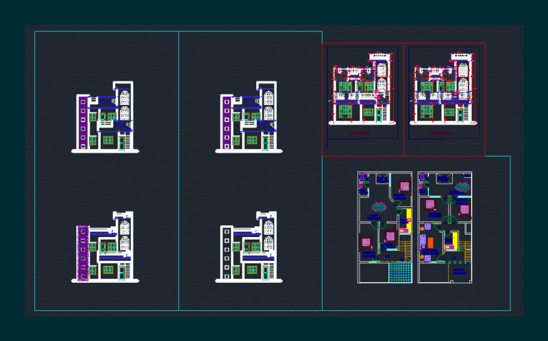 House DWG Plan for AutoCAD