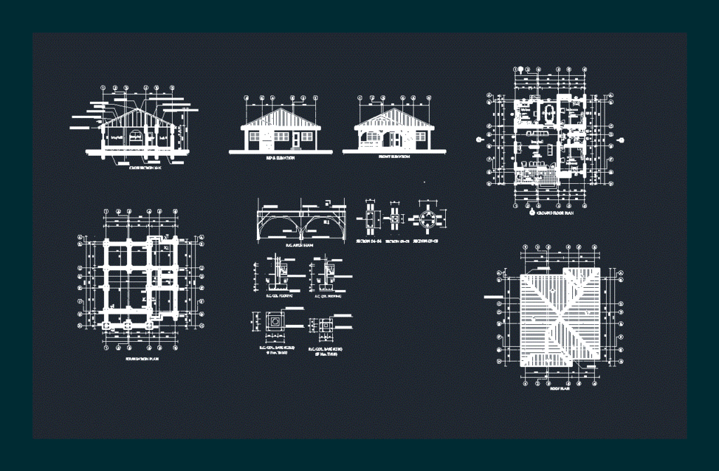 House DWG Plan for AutoCAD
