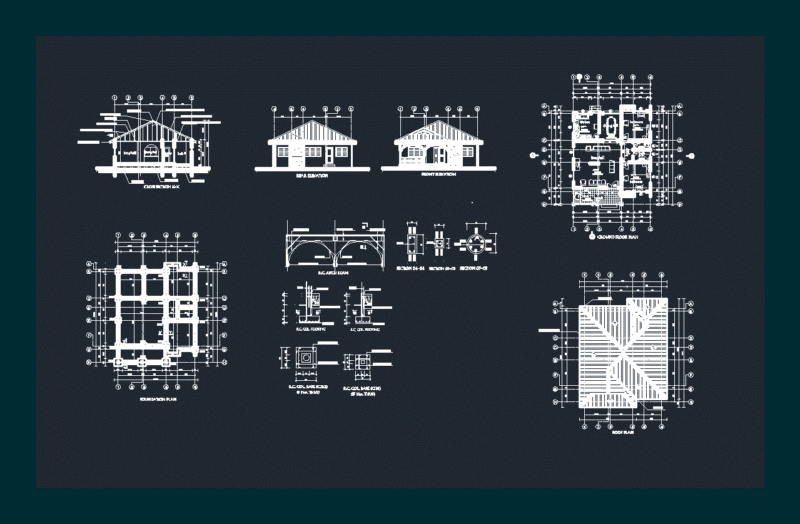 House DWG Plan for AutoCAD