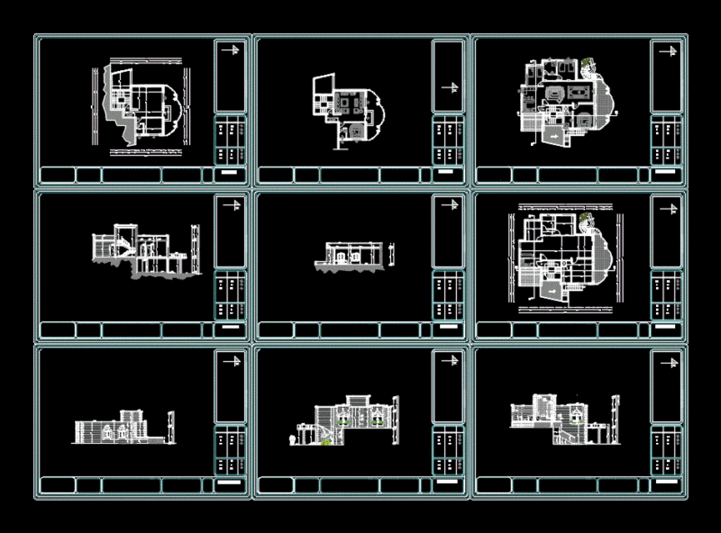 Old Fashion House 2D DWG Plan for AutoCAD