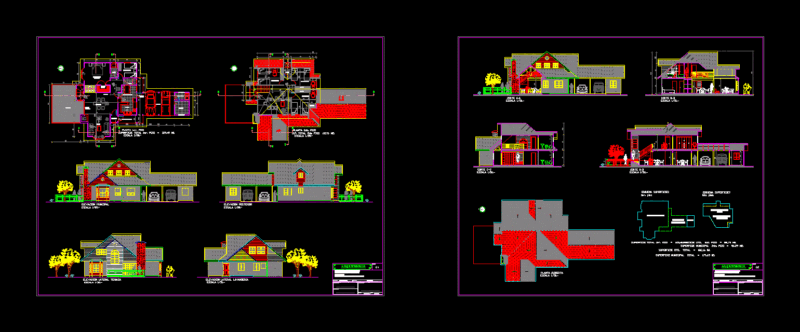House DWG Plan for AutoCAD