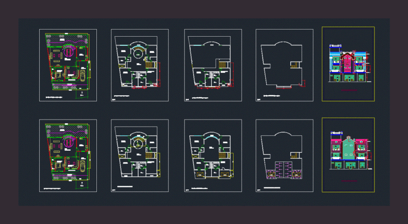 House DWG Plan for AutoCAD