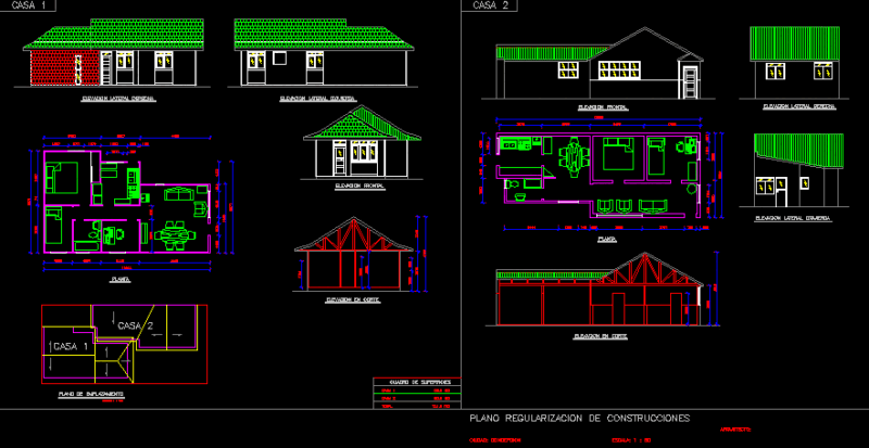 House DWG Section for AutoCAD