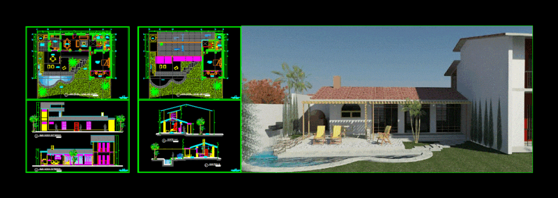 House DWG Section for AutoCAD