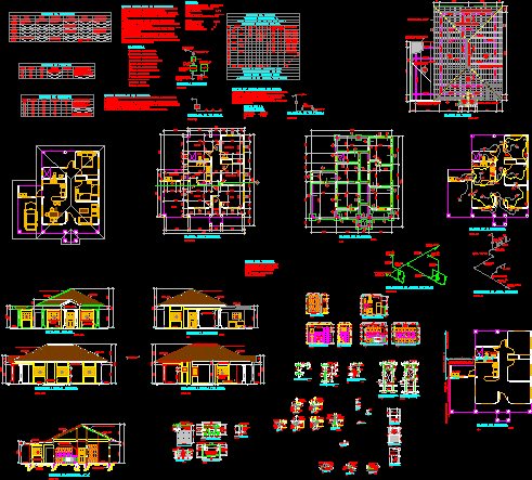 House DWG Section for AutoCAD