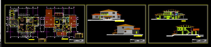 House DWG Section for AutoCAD
