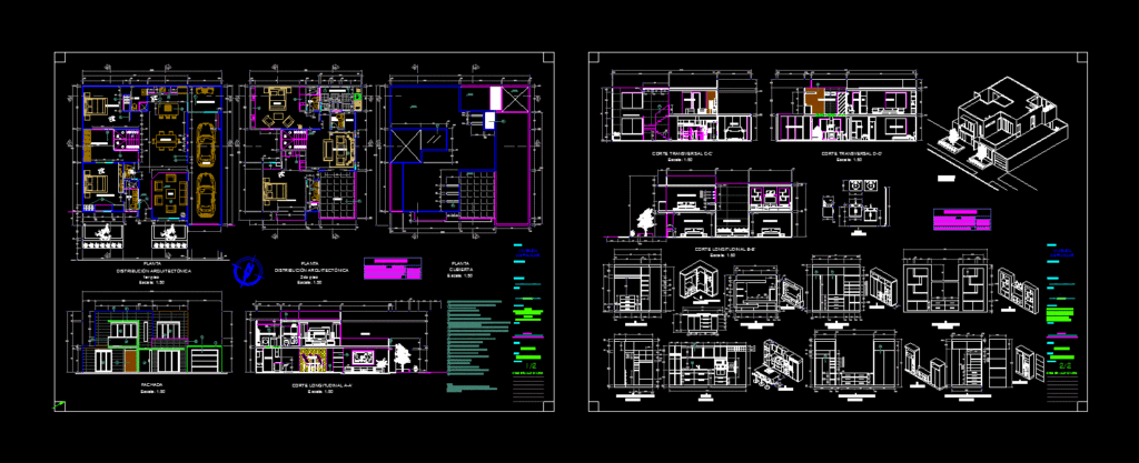 House DWG Section for AutoCAD