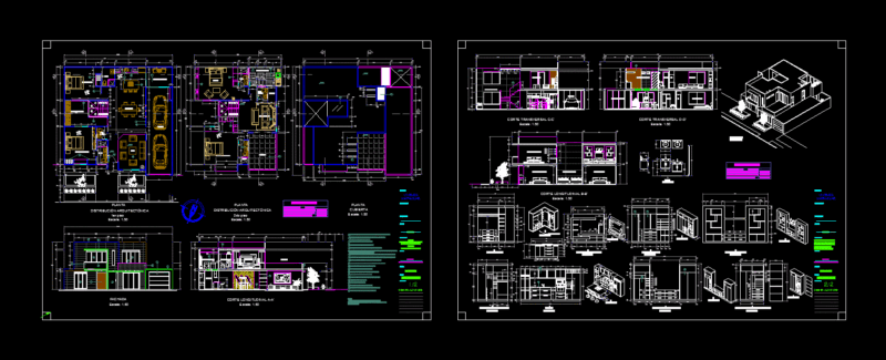 House DWG Section for AutoCAD