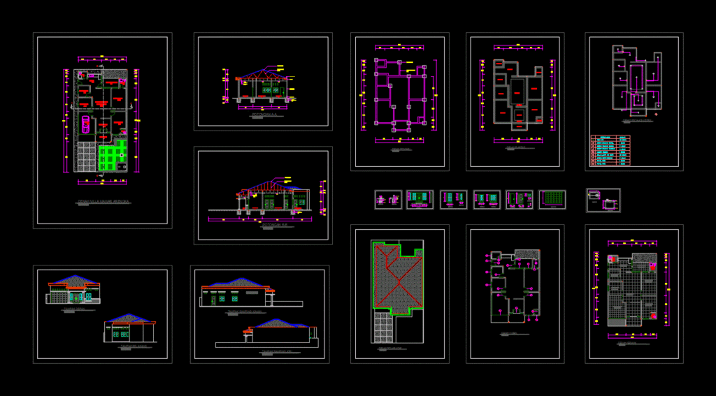 House DWG Section for AutoCAD