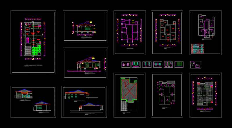 House DWG Section for AutoCAD