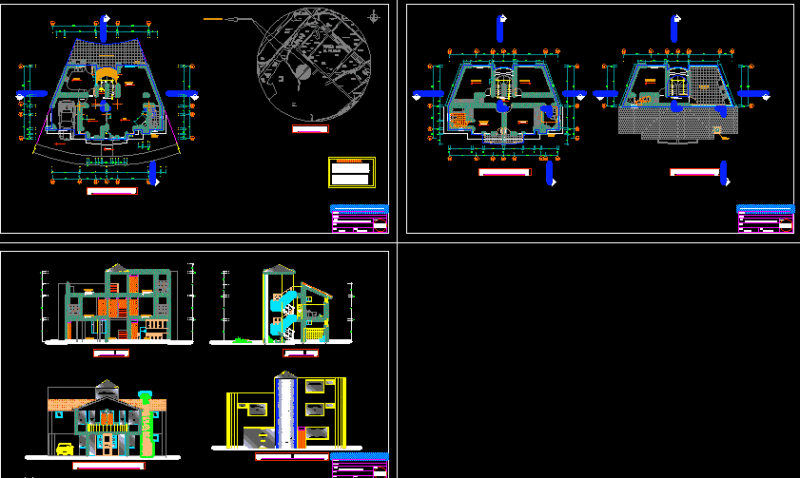 House DWG Section for AutoCAD