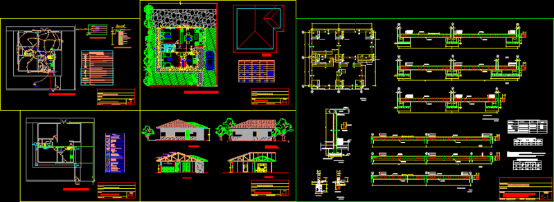 House DWG Section for AutoCAD